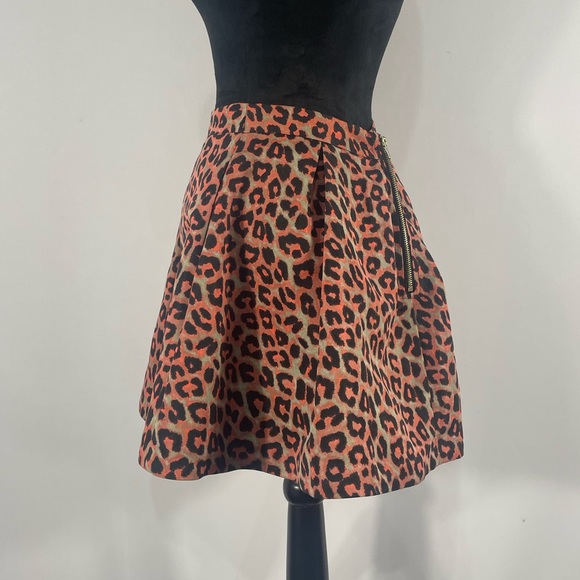 Leopard print, Pink, Black, Grey, Pleated, ruffle, skirt with slip & tulle,Large - Picture 2 of 10